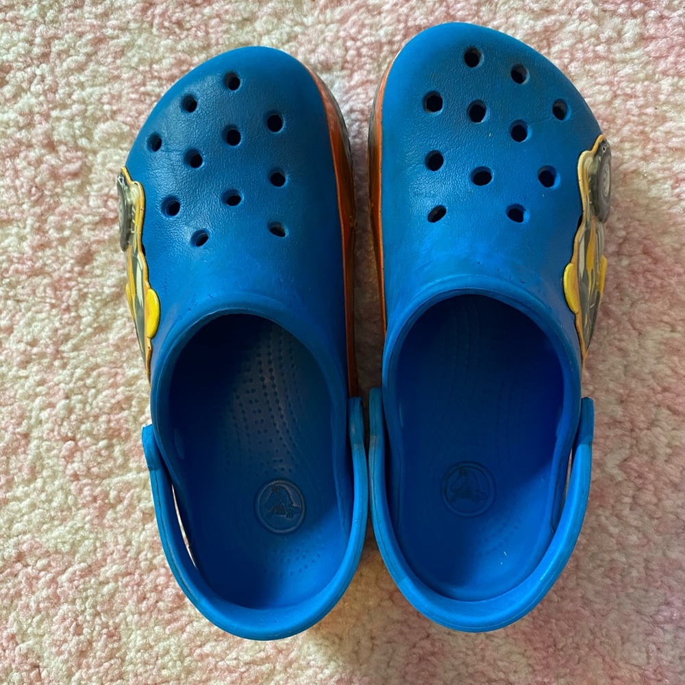 Little Boys Blue Monster Truck Crocs